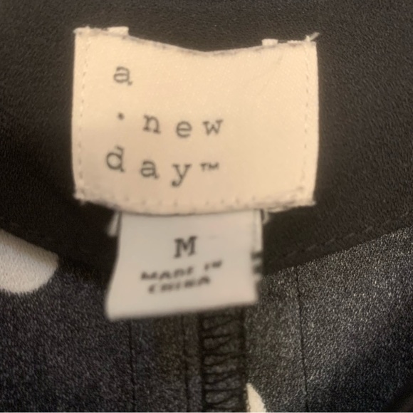 A New Day Black And White Dot Polka Dress - Picture 5 of 5